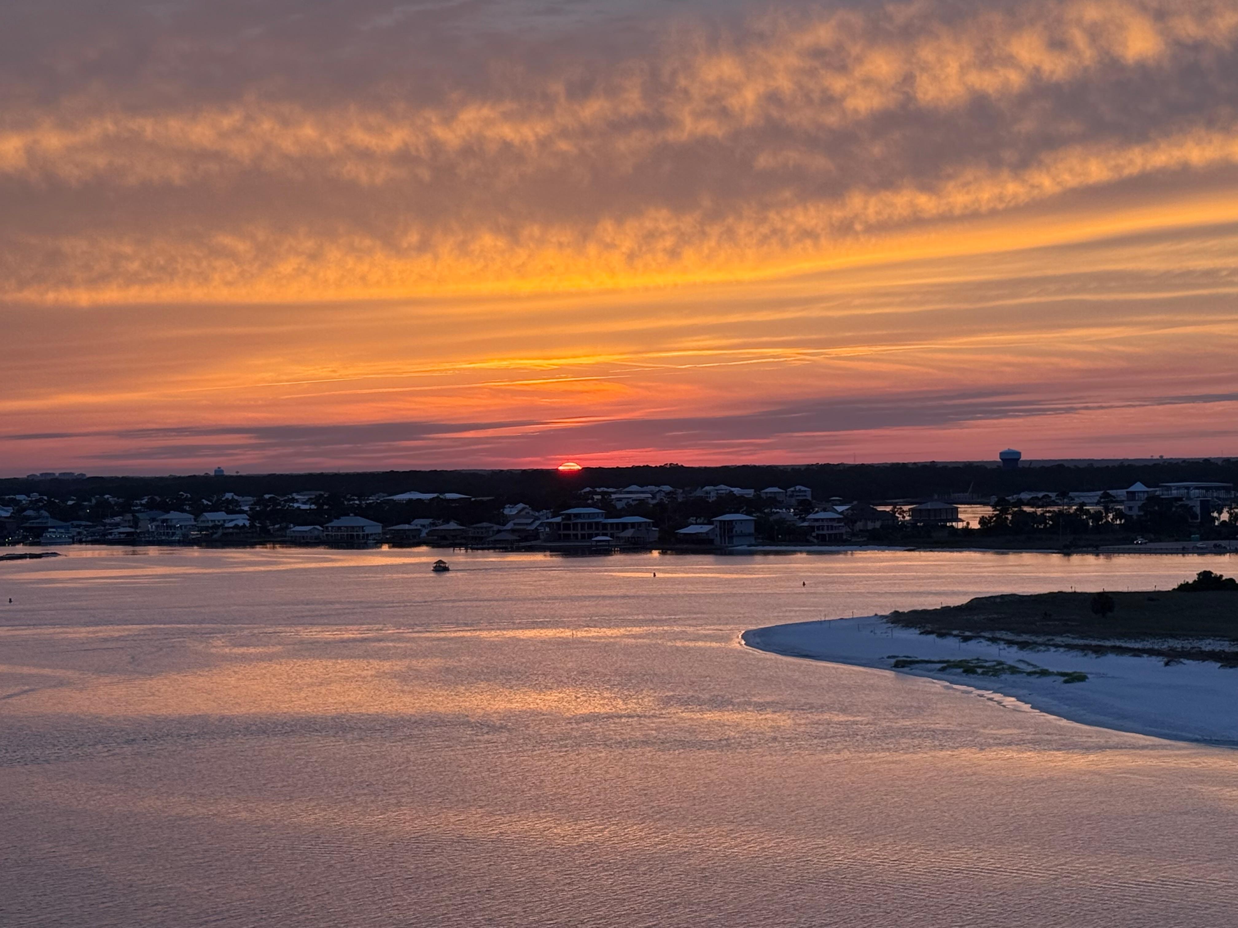 Sunset view from the balcony