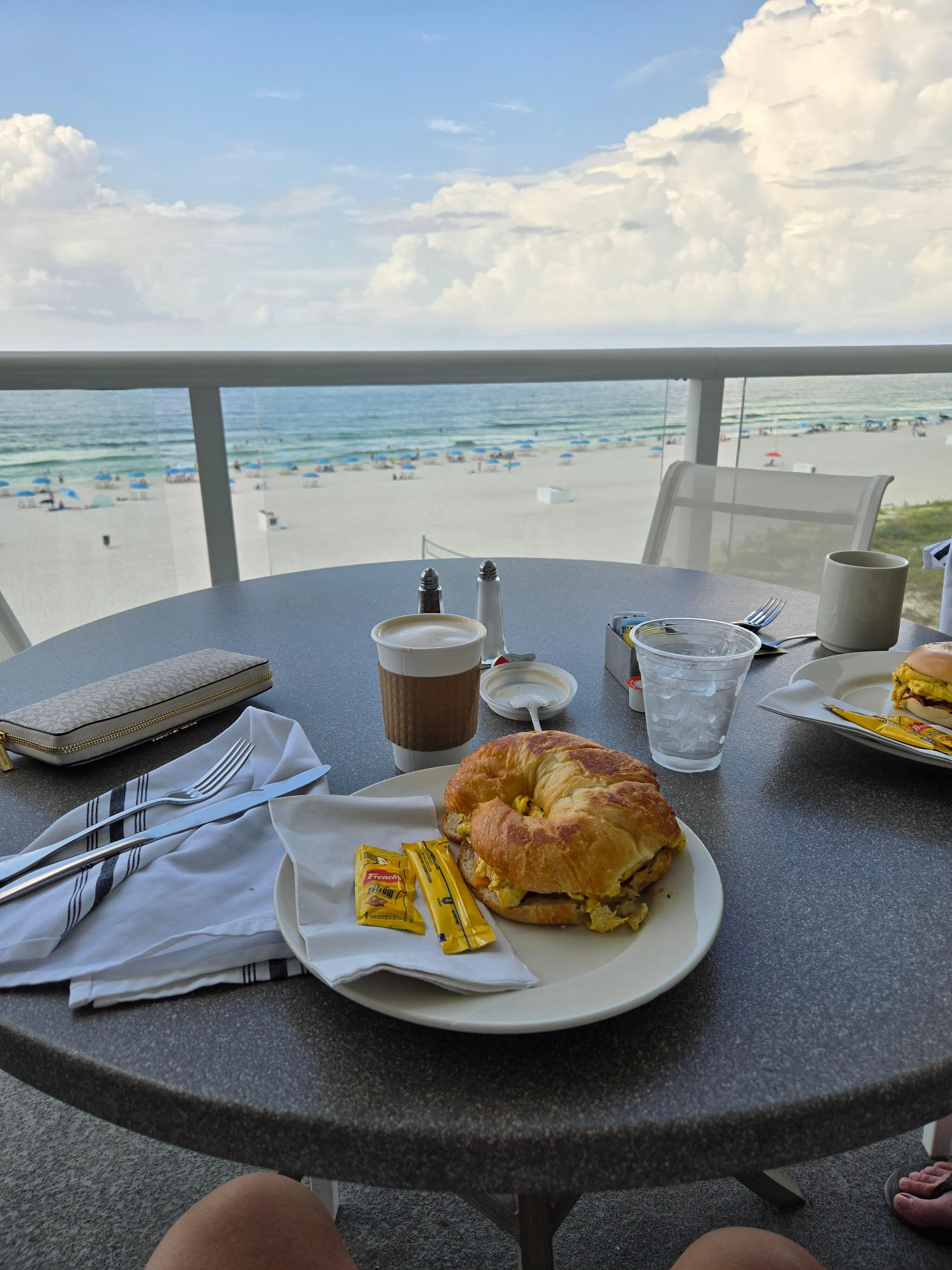 Breakfast buffet deck