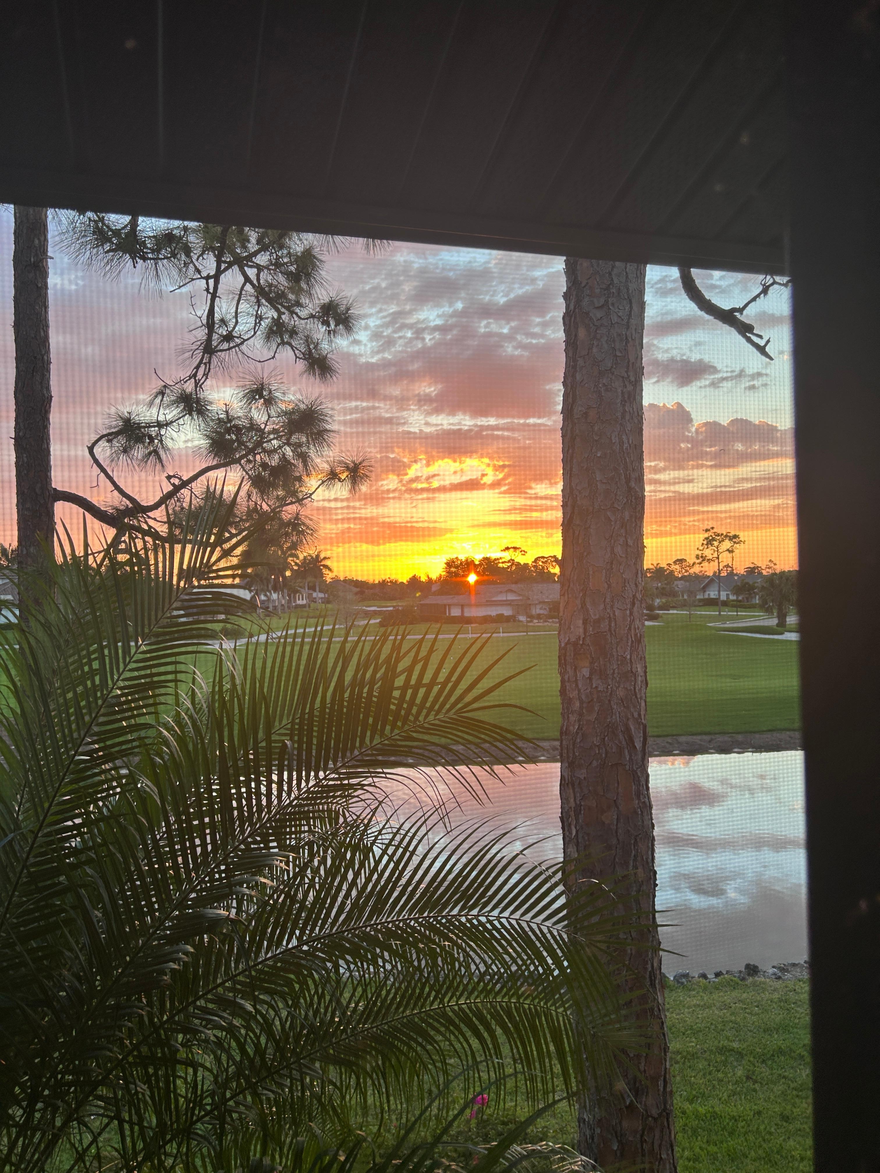 Sunset from the lanai.