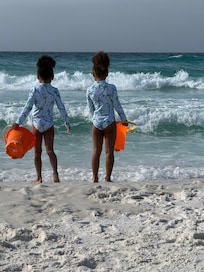 The beach is a short walk, the crosswalk is directly in front of the property!