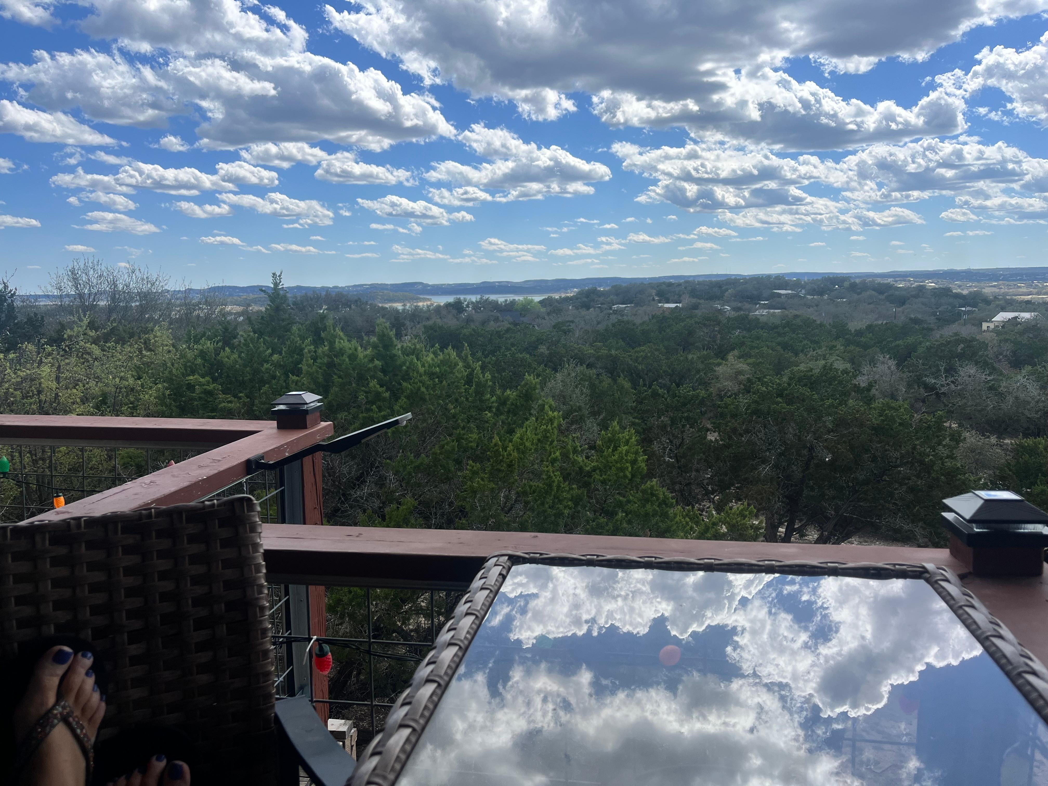 Beautiful view from top deck