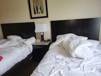 Double beds instead of queens