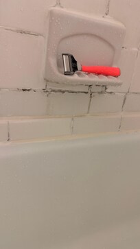 Mold, mildew? Either way, gross.