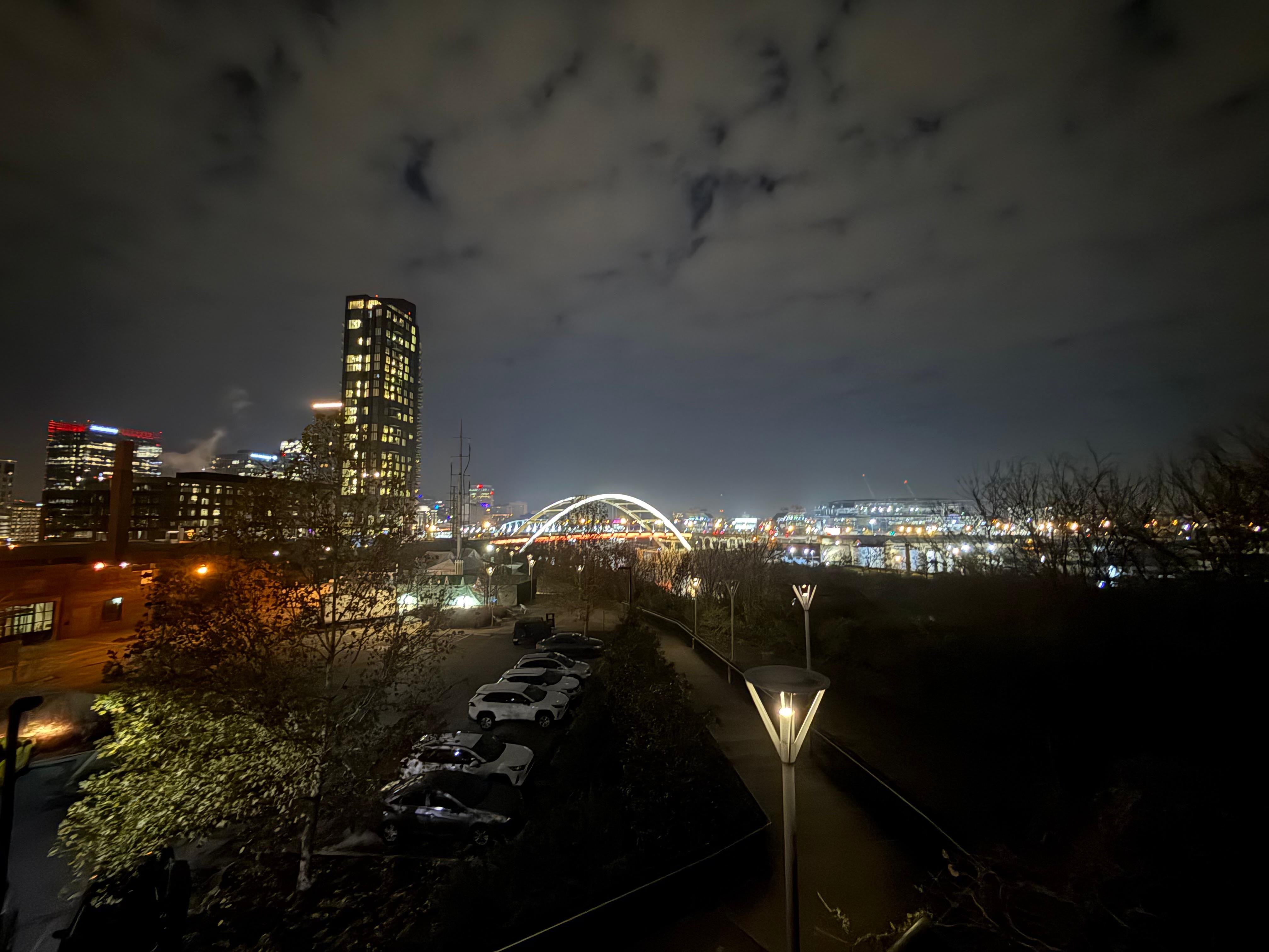 The city lights were beautiful!