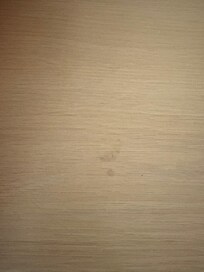 Coffee stain on desk