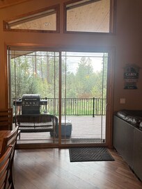 Dining room to deck view
