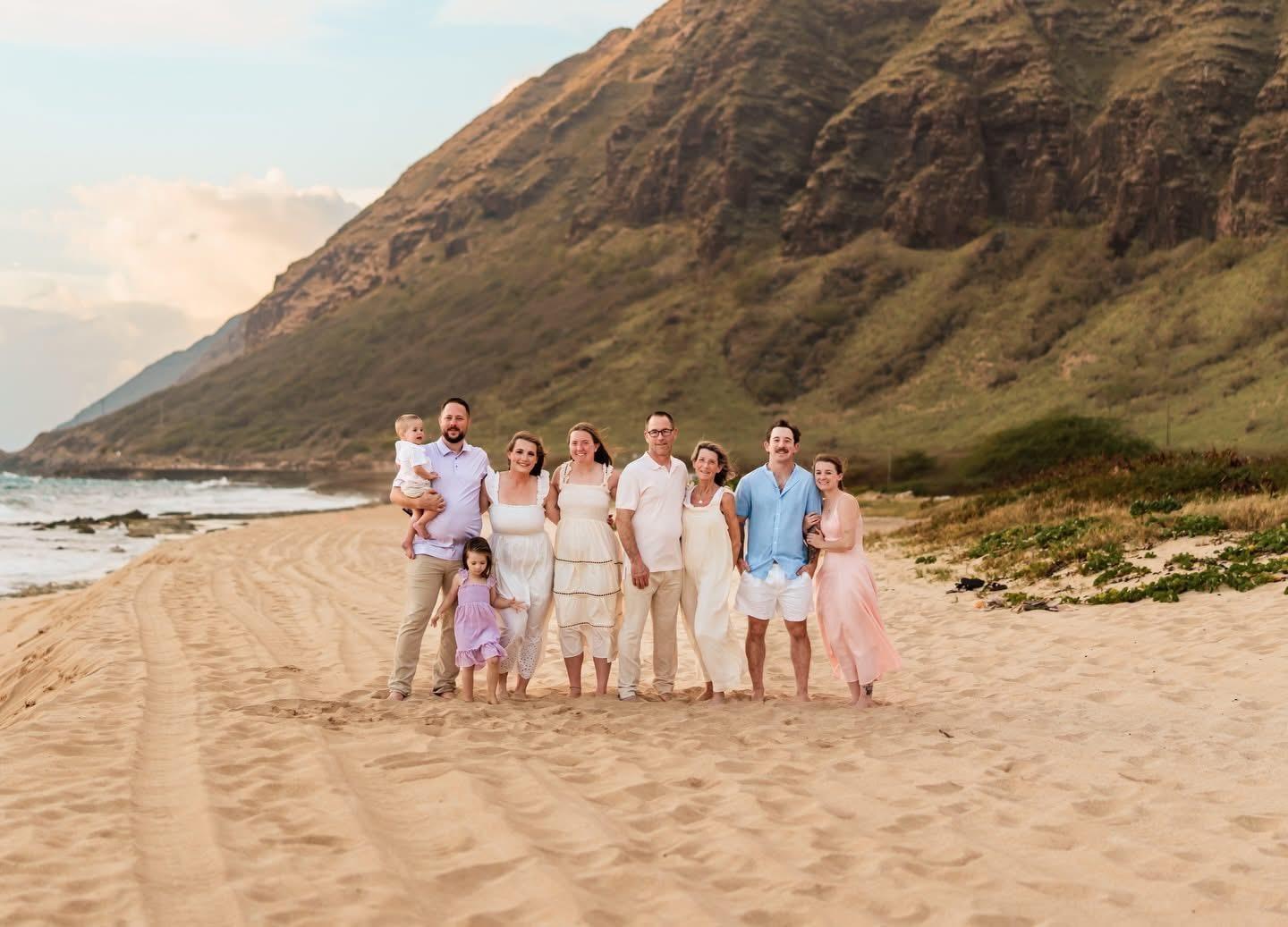 We did a family photo at the beach just north of the house