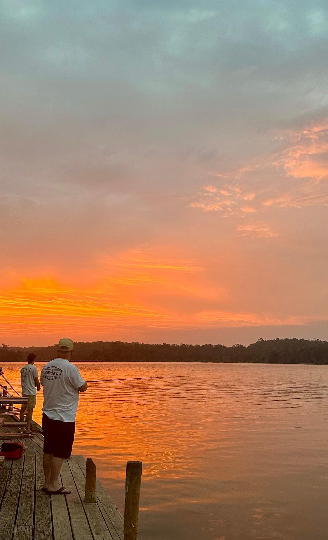 More fishing - boys caught a flat head each! 