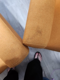 Arms on the chairs