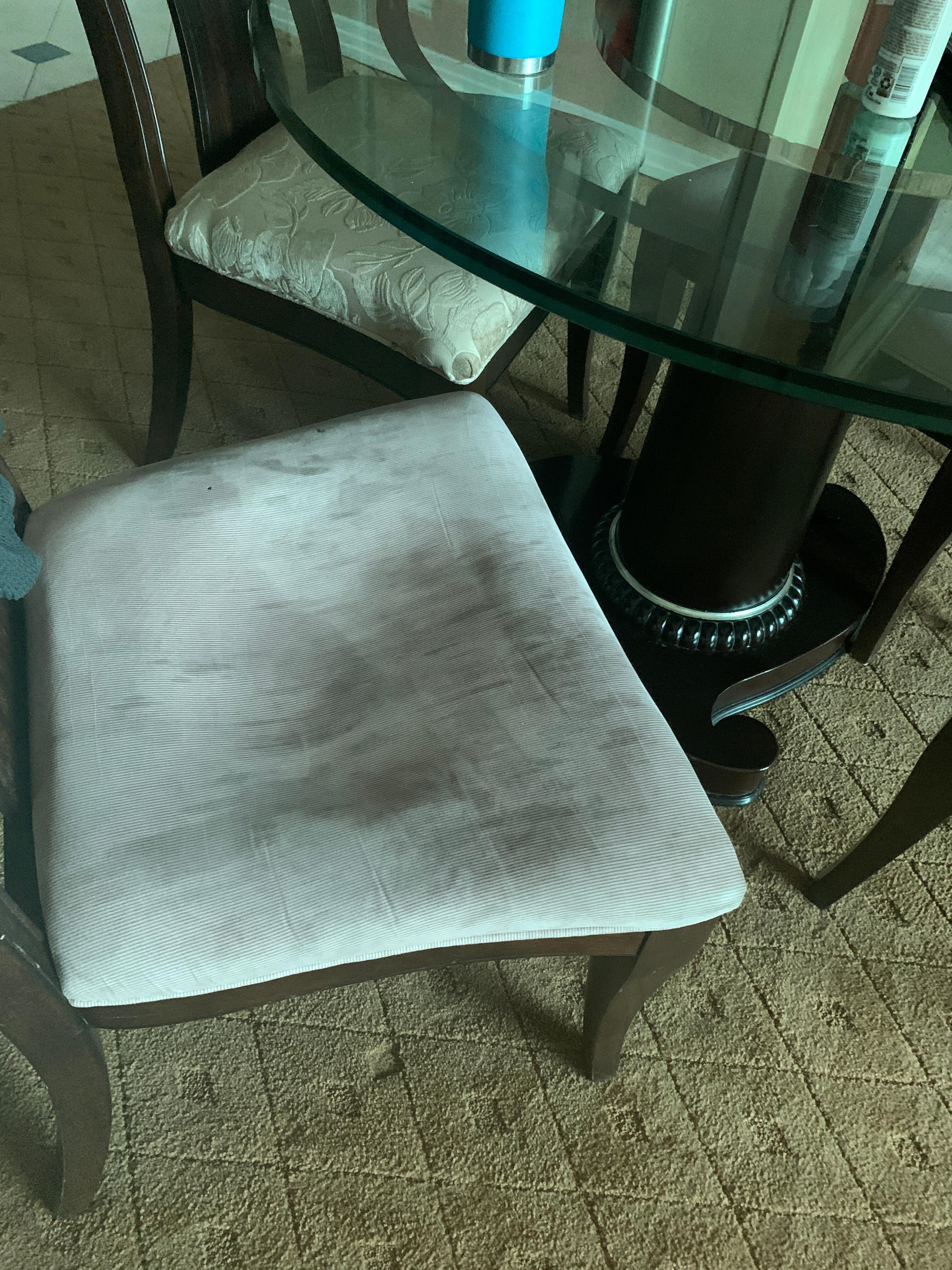 This chair has to go, no padding and thought I was going through it