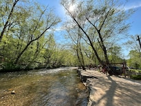 River on hotel property