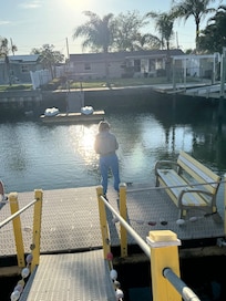 The fishing poles were great, but no luck!