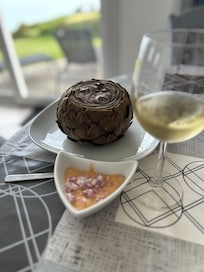 Vorspeise … die Artischocken der Bretagne sind die Besten!