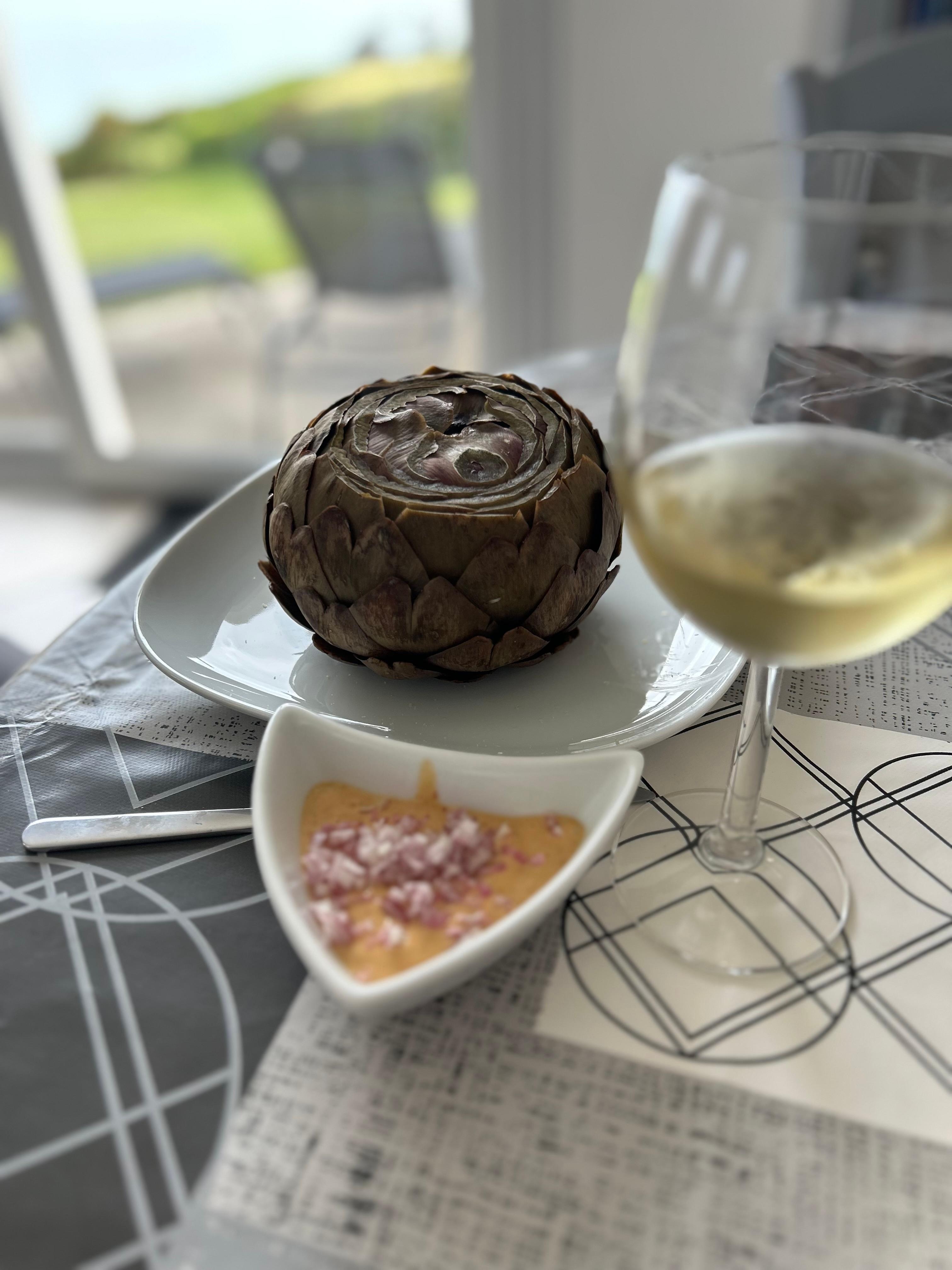 Vorspeise … die Artischocken der Bretagne sind die Besten!