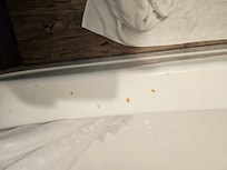 Cigarette burns in a non-smoking room