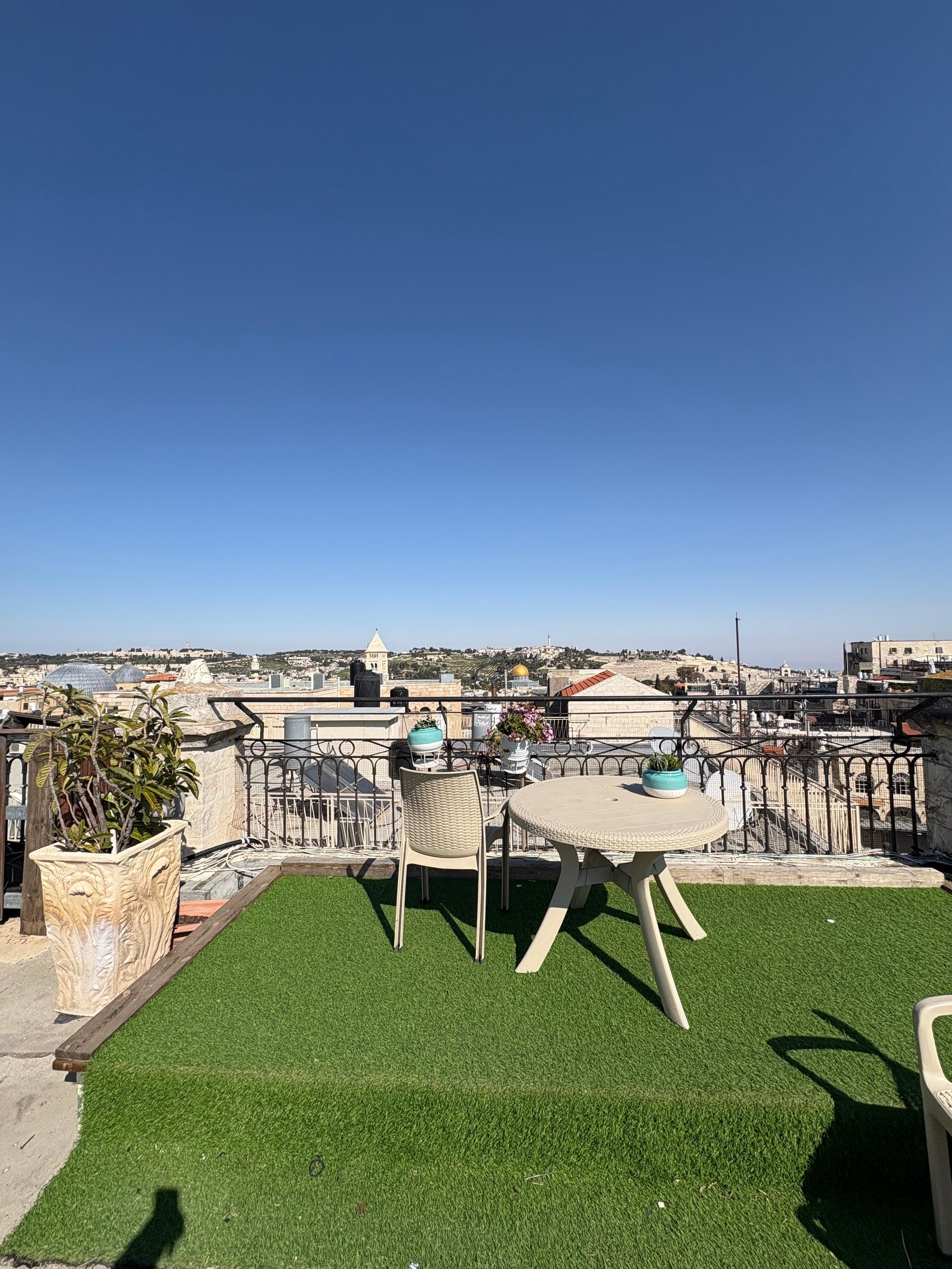 View from outside of Jaffa gate of hotel 
