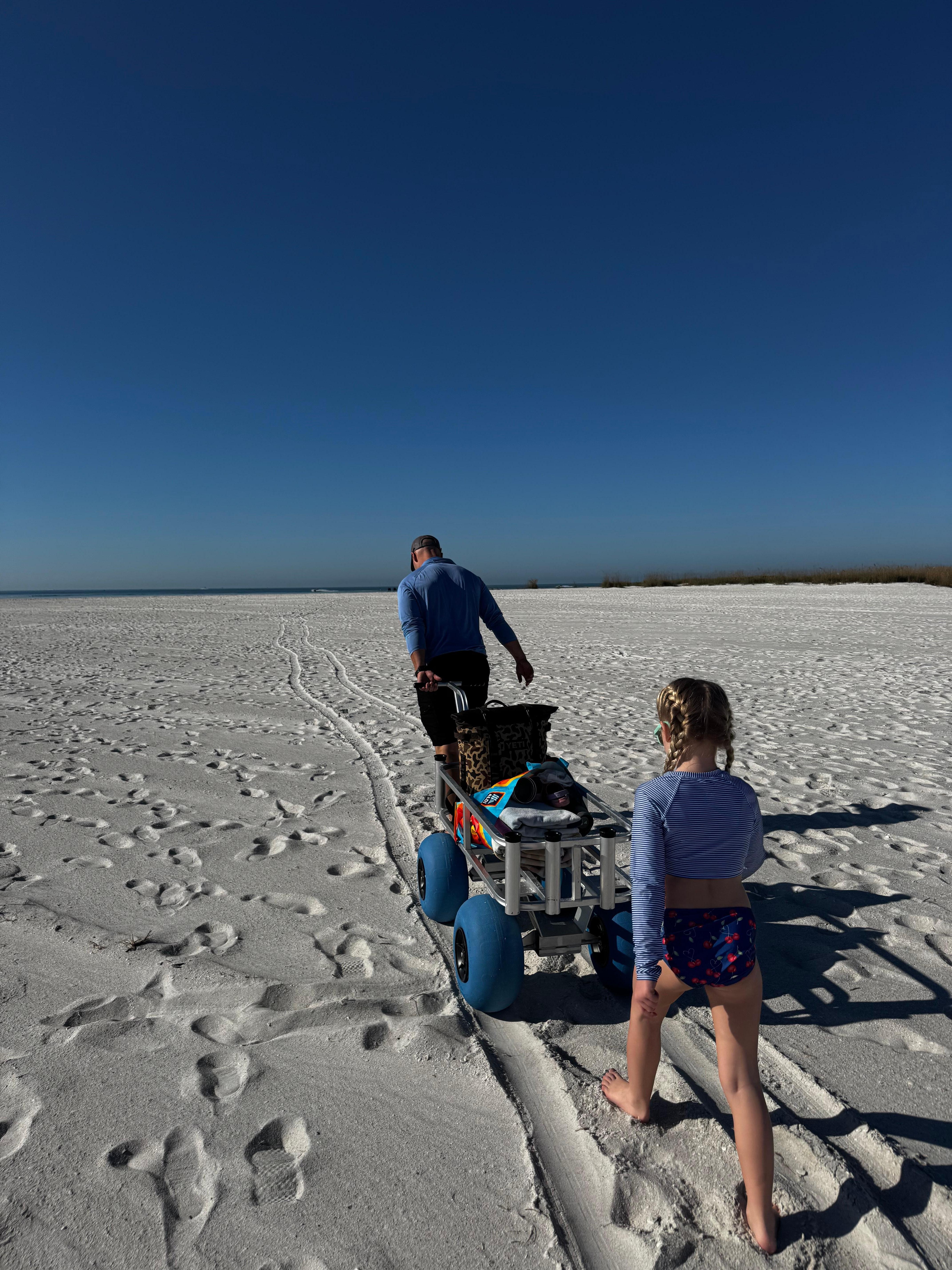 Long walk to beach. This is about half of the distance. 