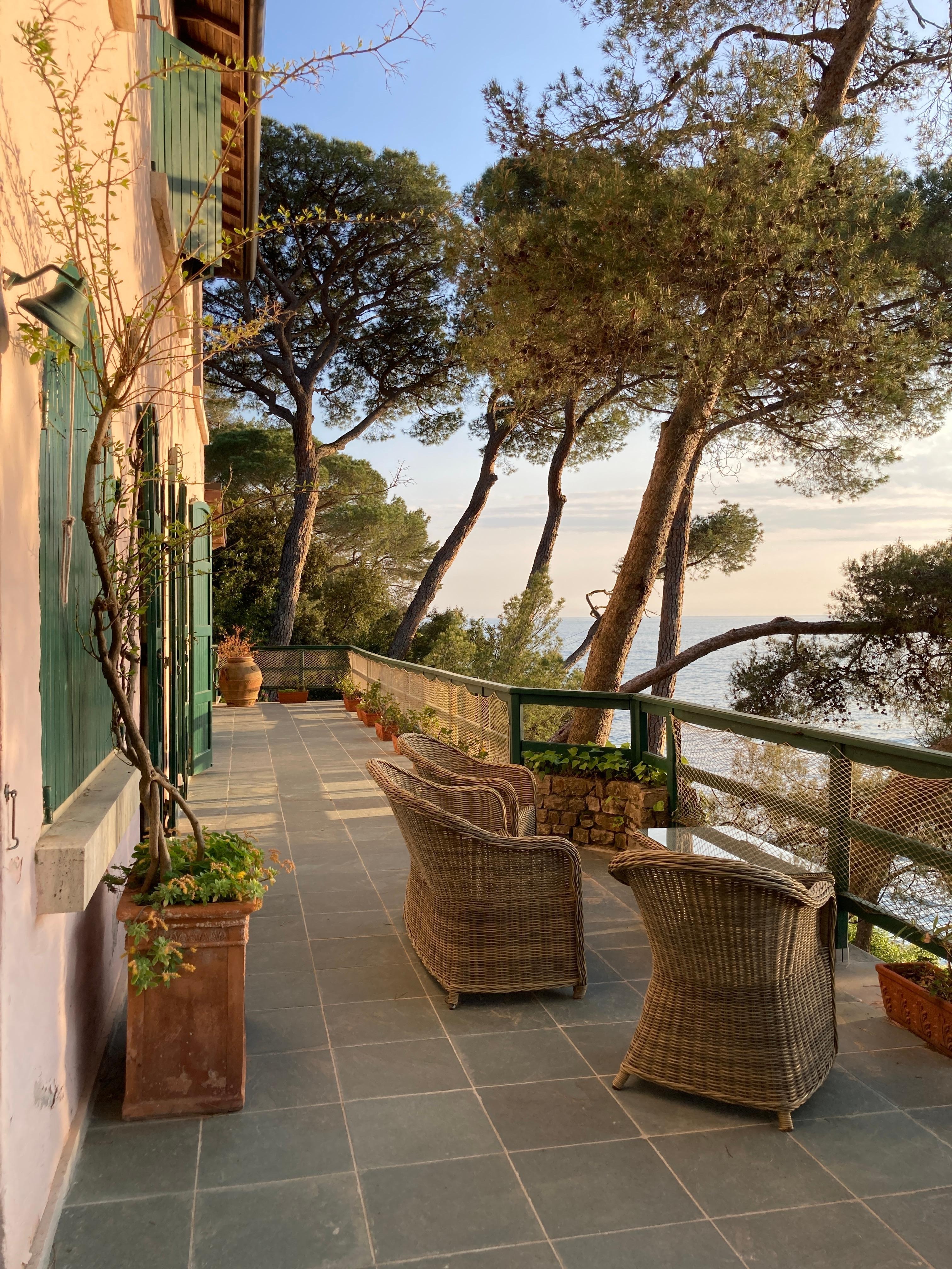 This is the outdoor deck facing the water on the outer wall of the main house. There are 15+ spots like this dotted throughout the property for relaxing and enjoying everything  around you. 