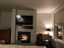 Fireplace was lovely room huge