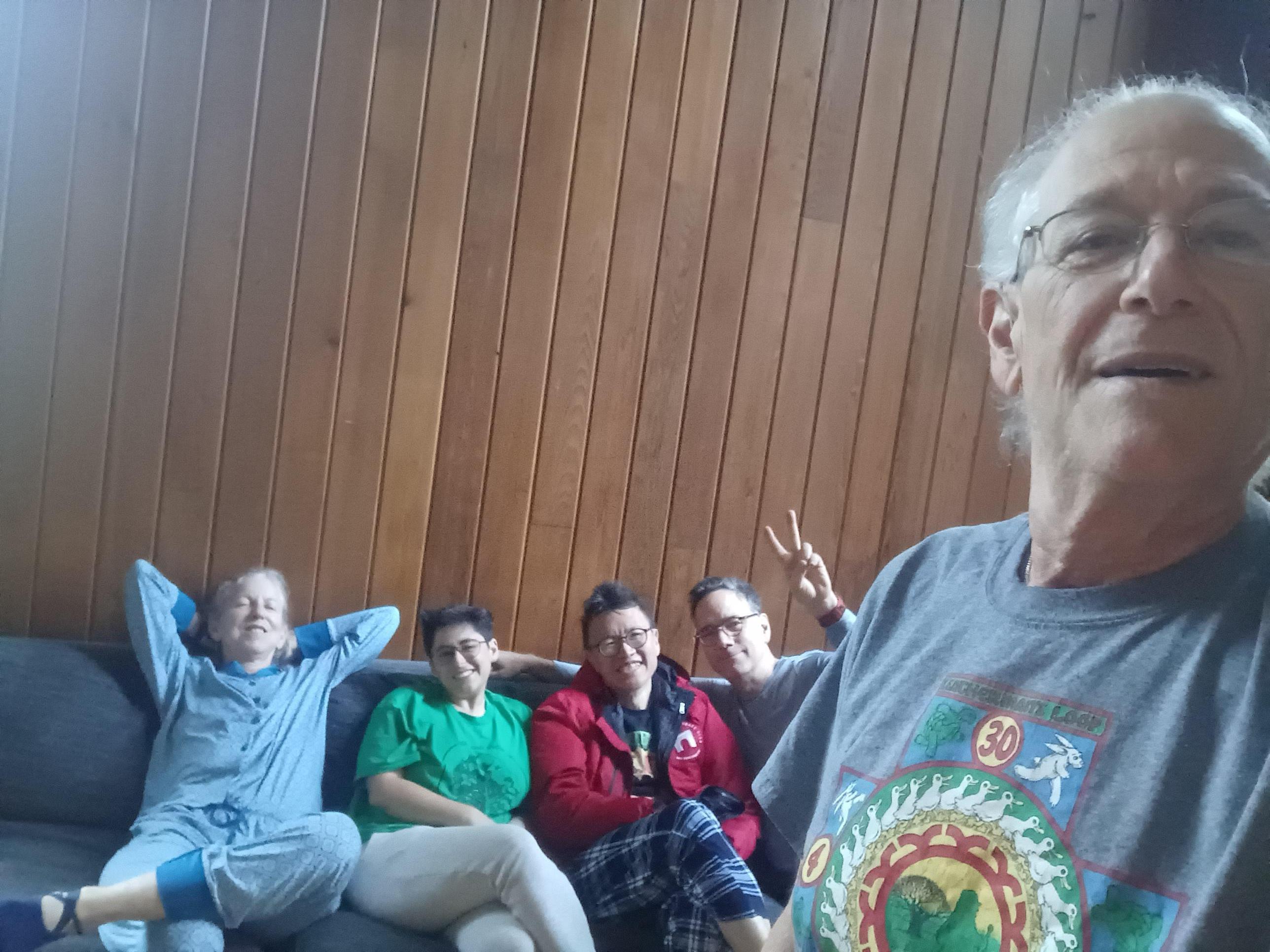 Our team chilling out the day after our race.