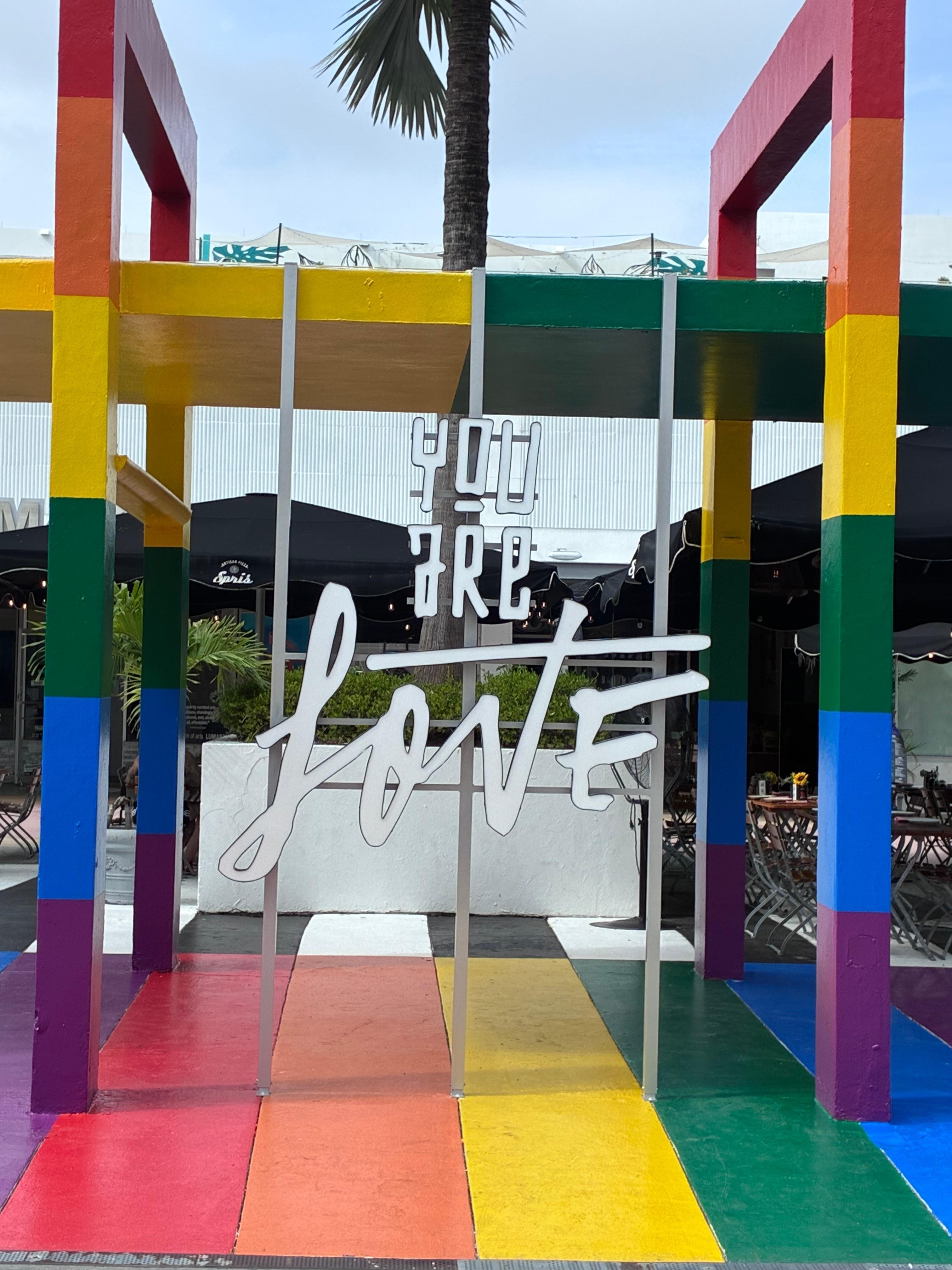 Quick walk down the street to the Spanish area