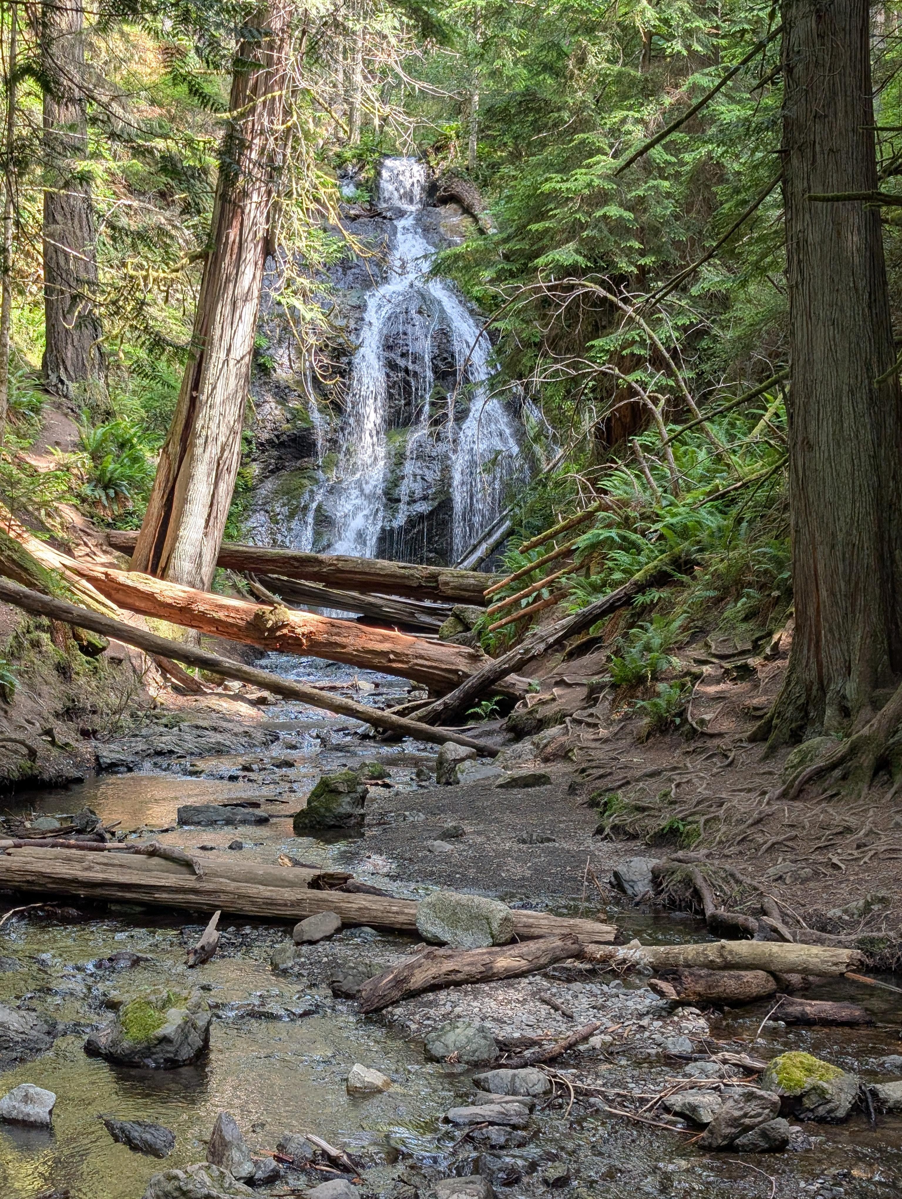 Waterfalls on a hike on the other side of the island 