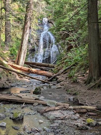 Waterfalls on a hike on the other side of the island
