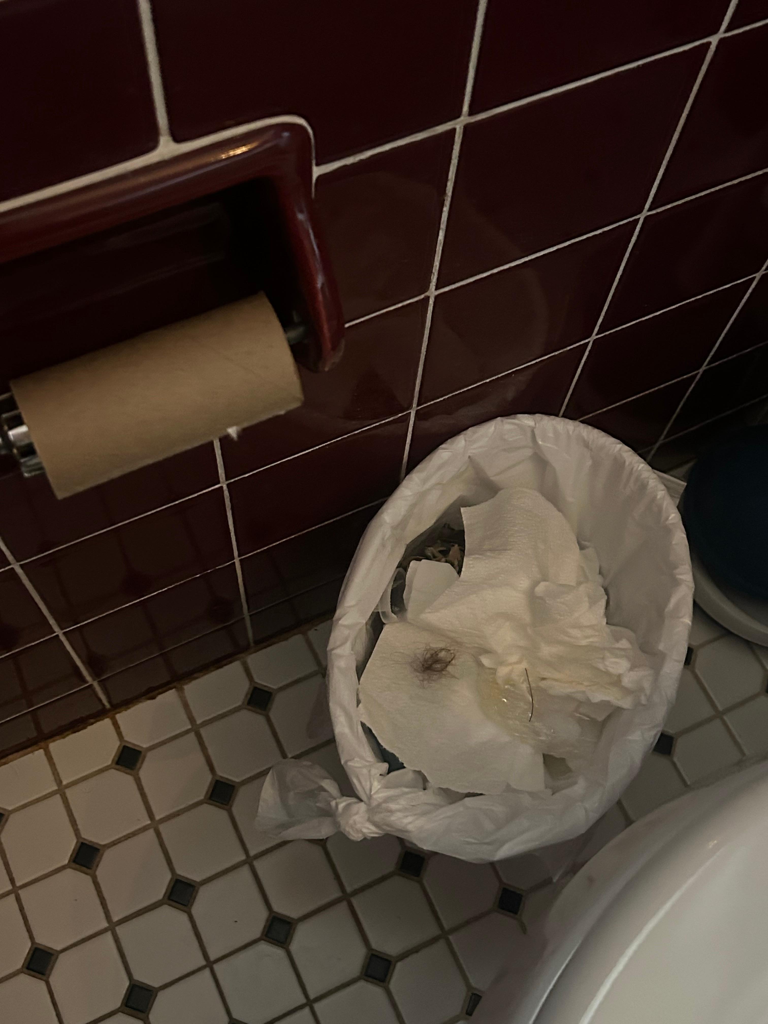 Trash from previous guests