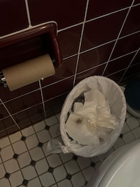 Trash from previous guests