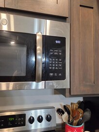 Greasy microwave.