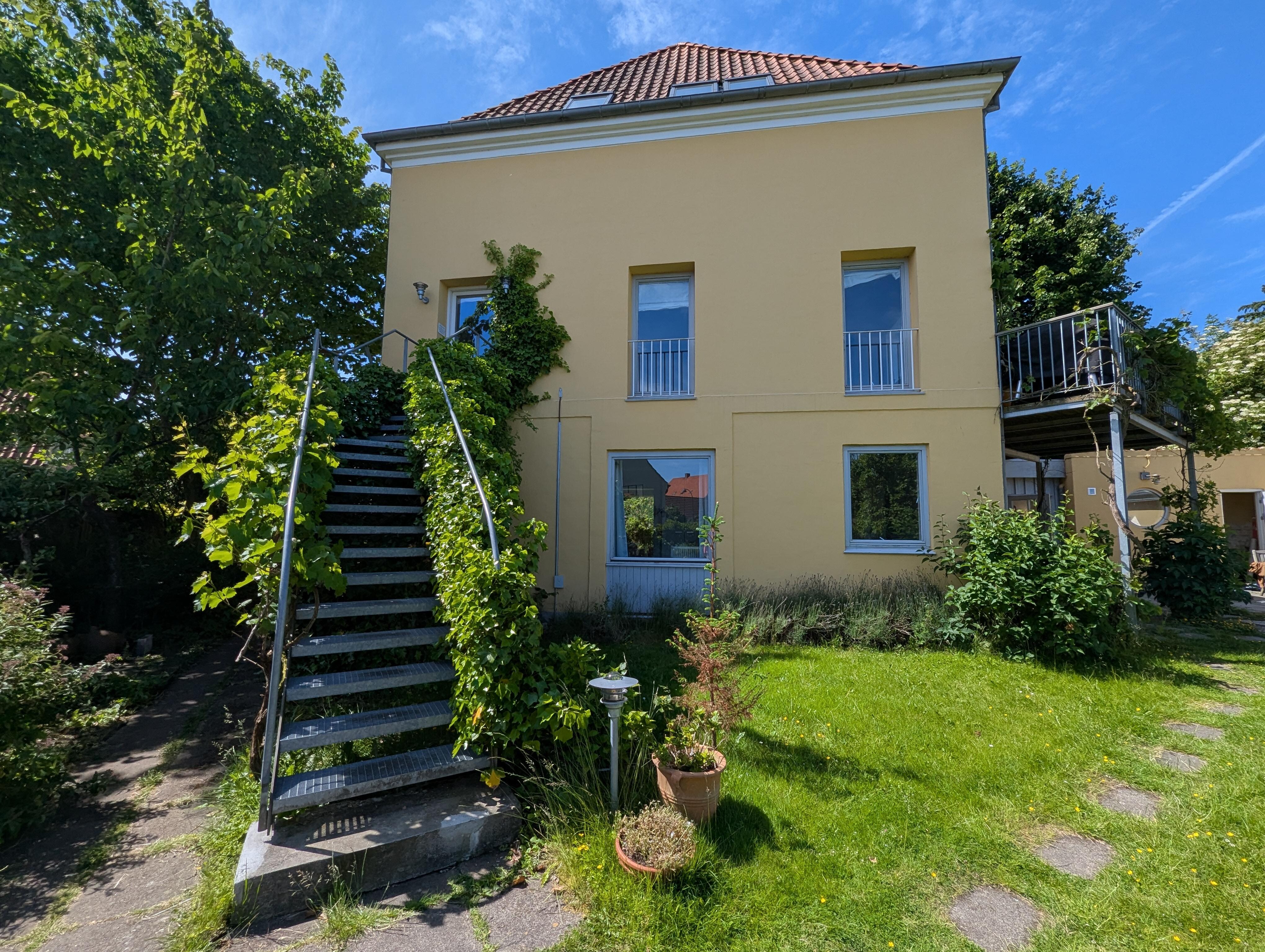 Apartment accessed by the external staircase on the left 