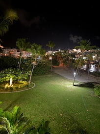 From the balcony at night