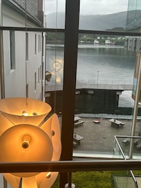 Photo of back patio on Fjord from area next to elevator