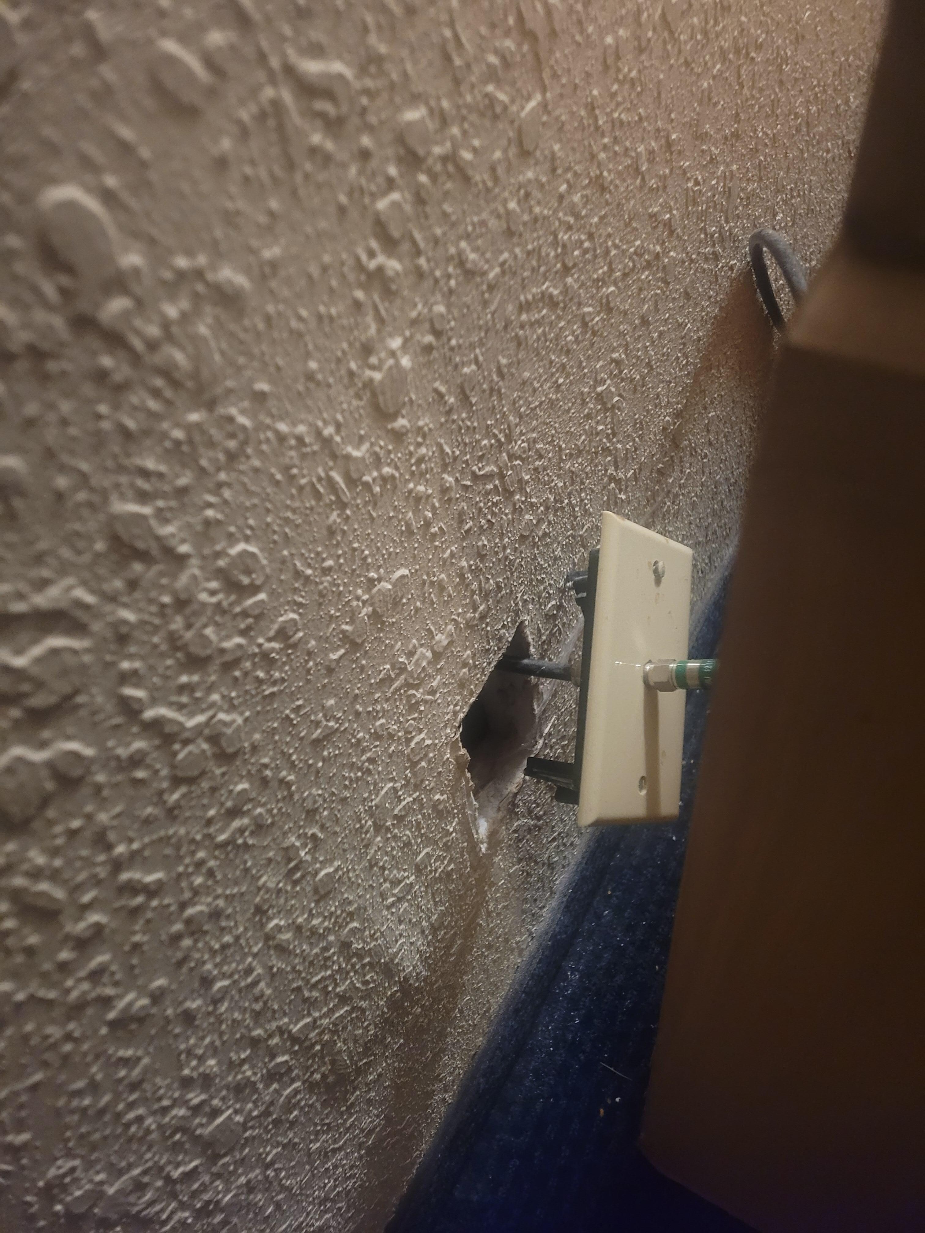 Not connected to wall