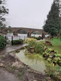 Beautiful view from the garden at the George Hotel