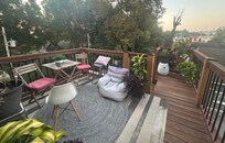 This is the awesome balcony we had coffee on every morning.