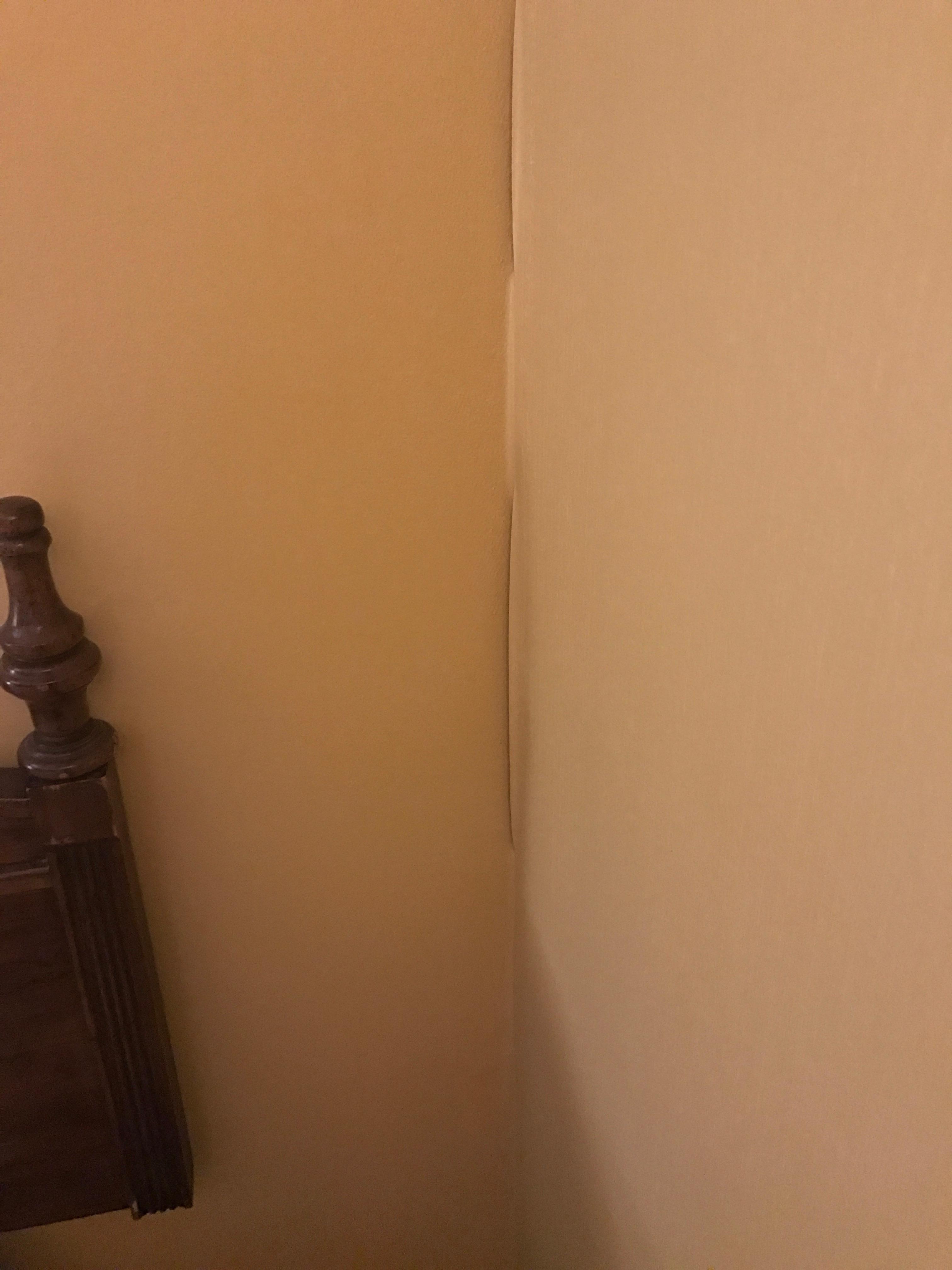 Peeling wall paper