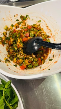 Salad on bfast buffet