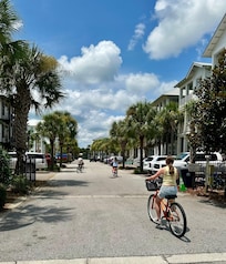 Bike riding around the beautiful community at Seacrest