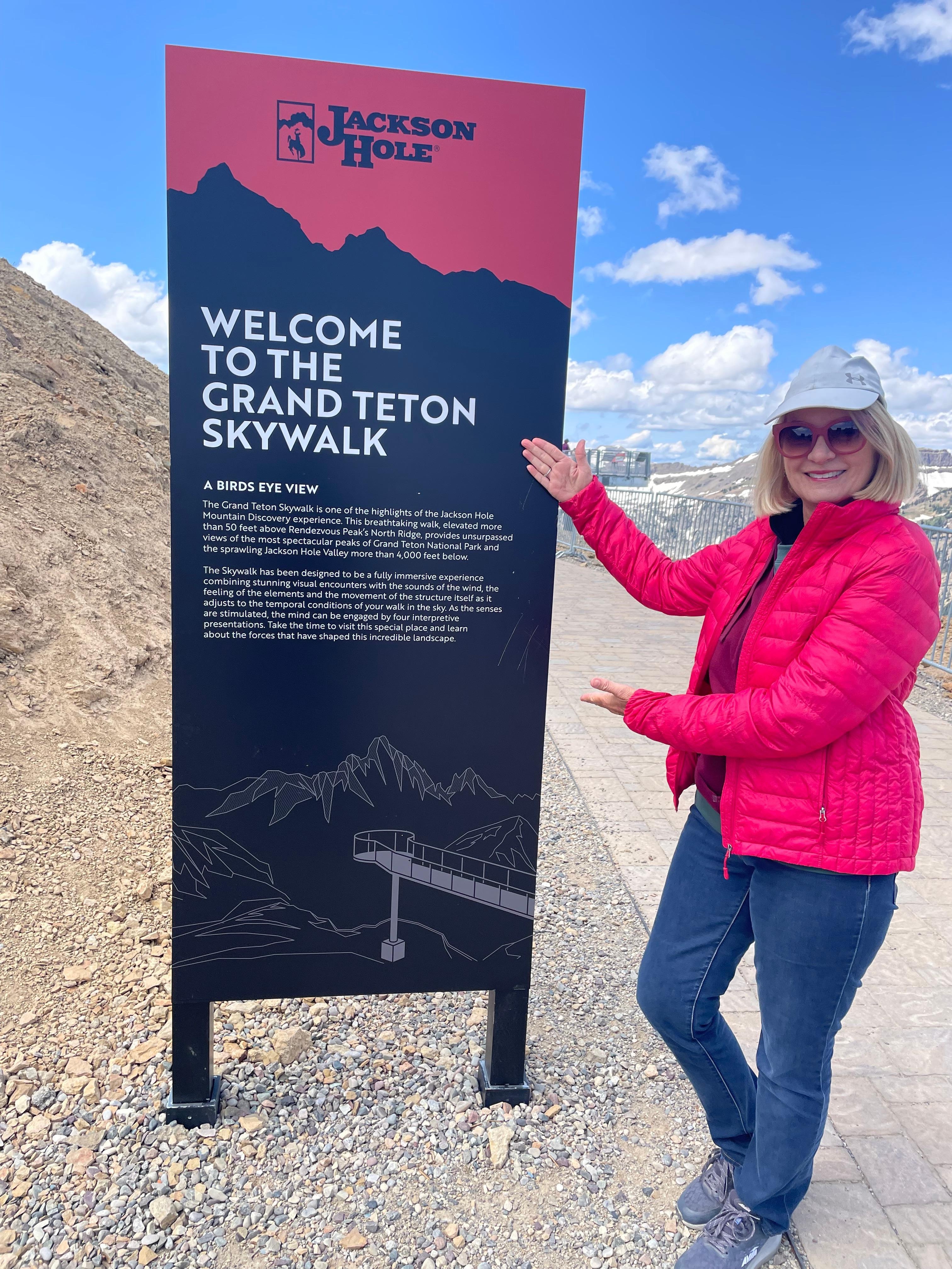 Skywalk at the top of the gondola.