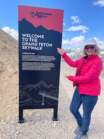 Skywalk at the top of the gondola.