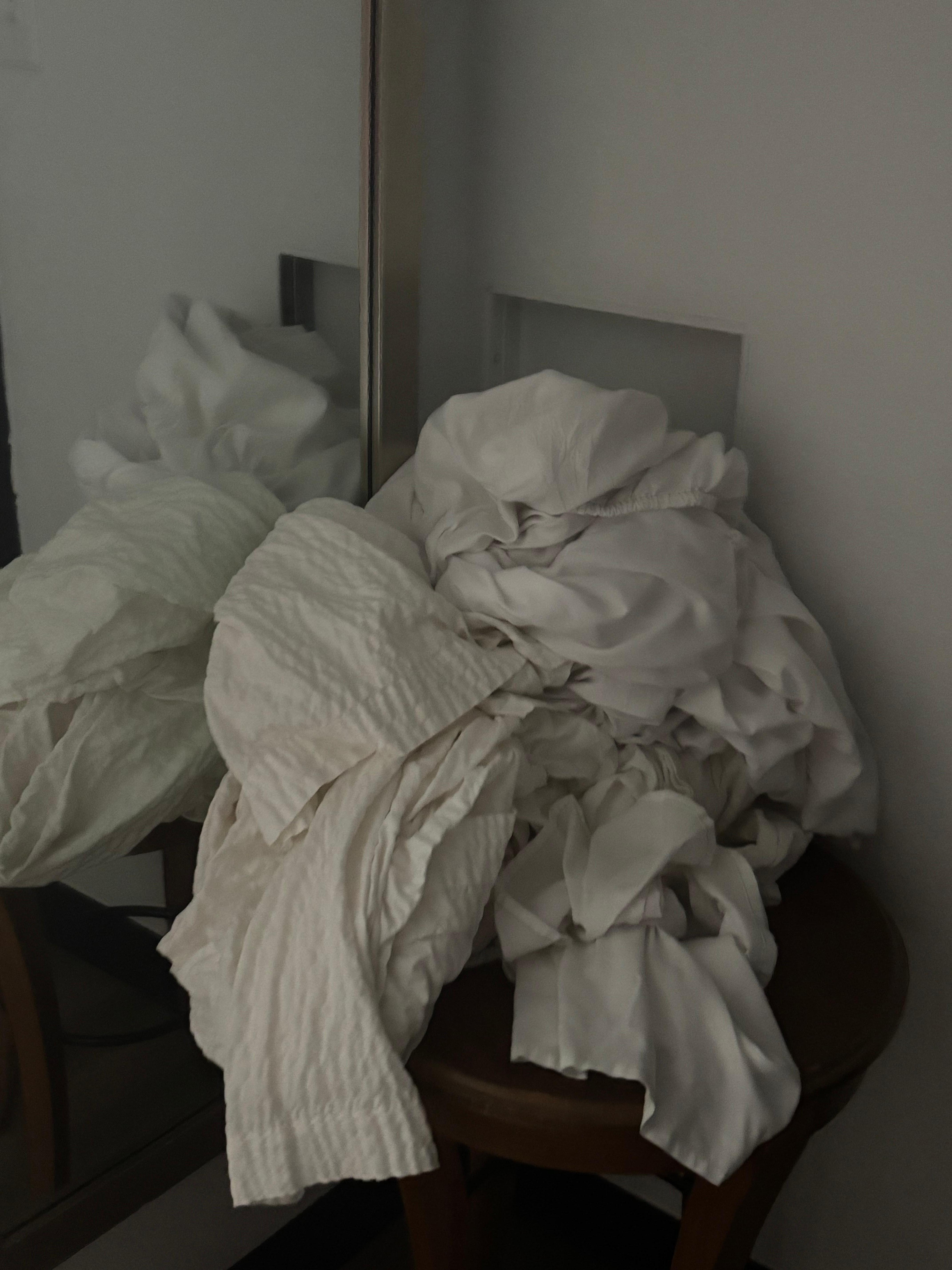 Picture of how the clean sheets were left