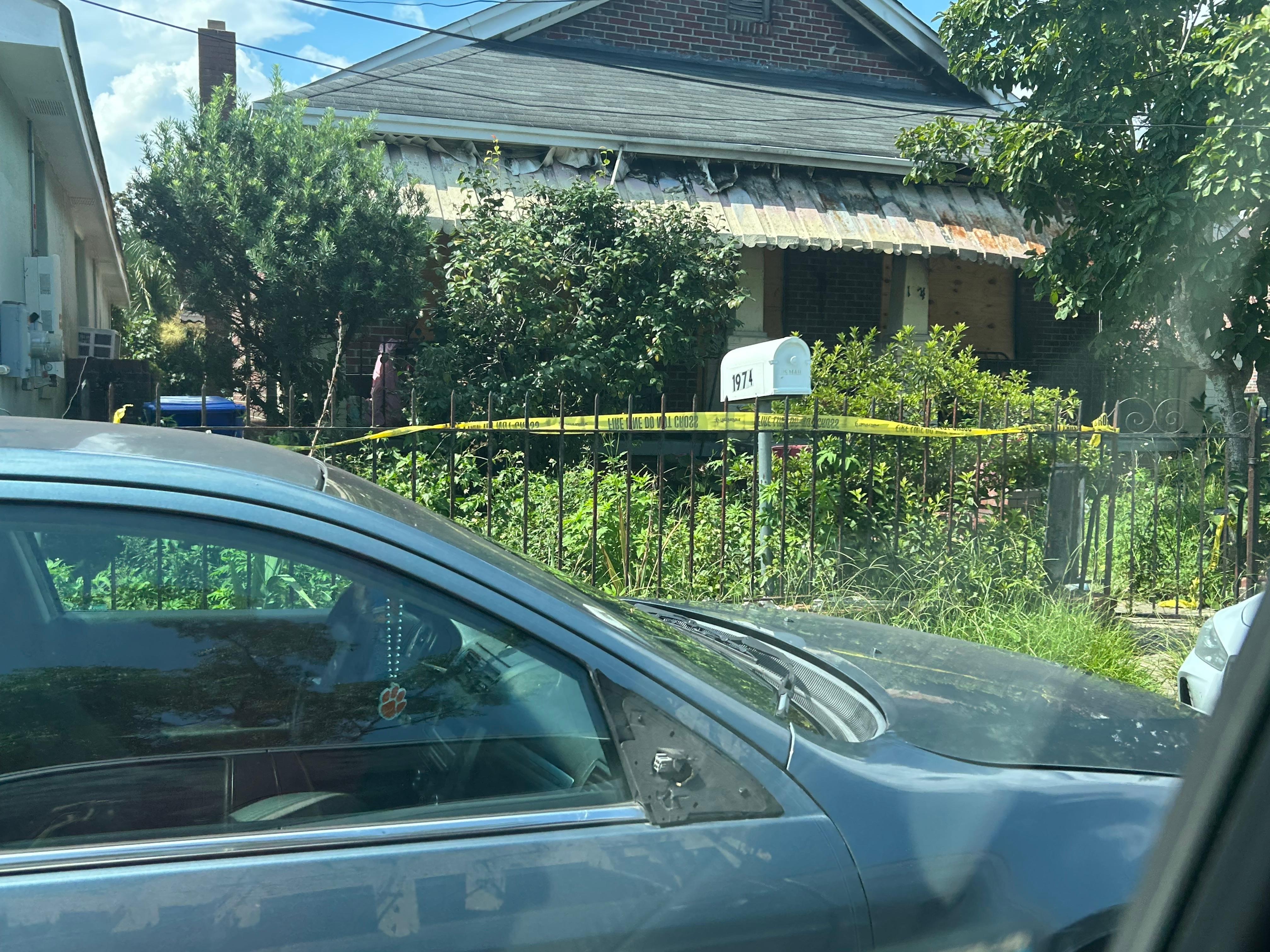 Crime scene across street