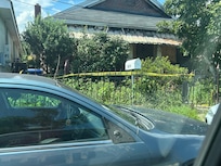 Crime scene across street
