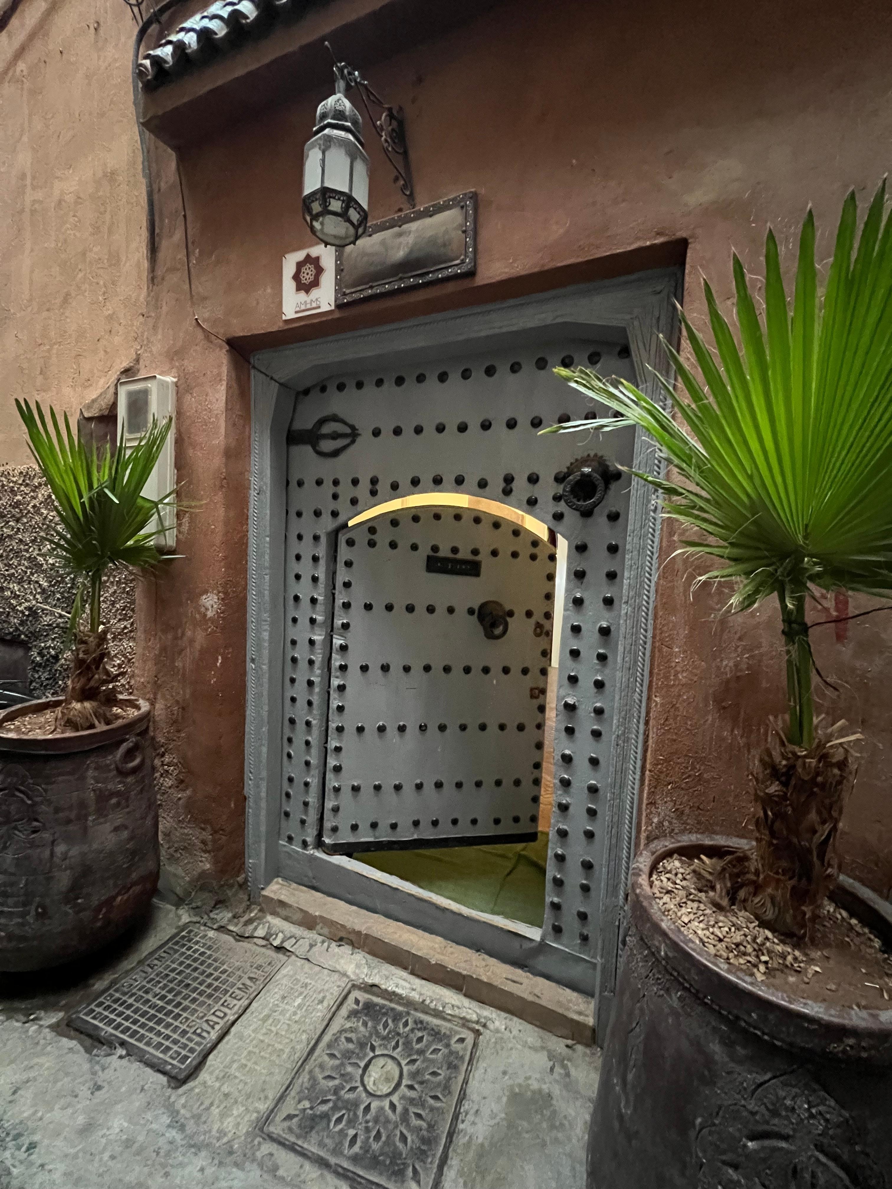 Front door to Riad Elias