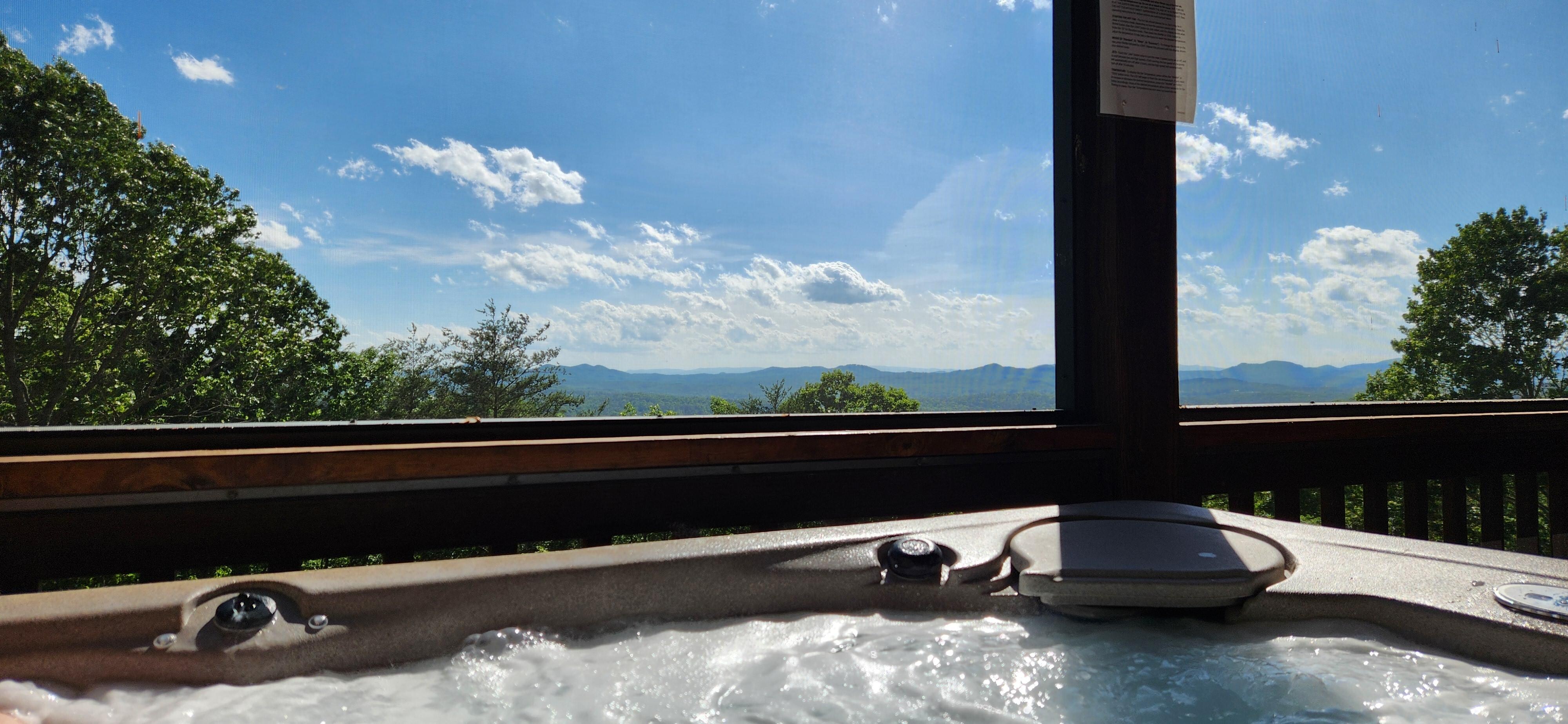 Views from the hot tub