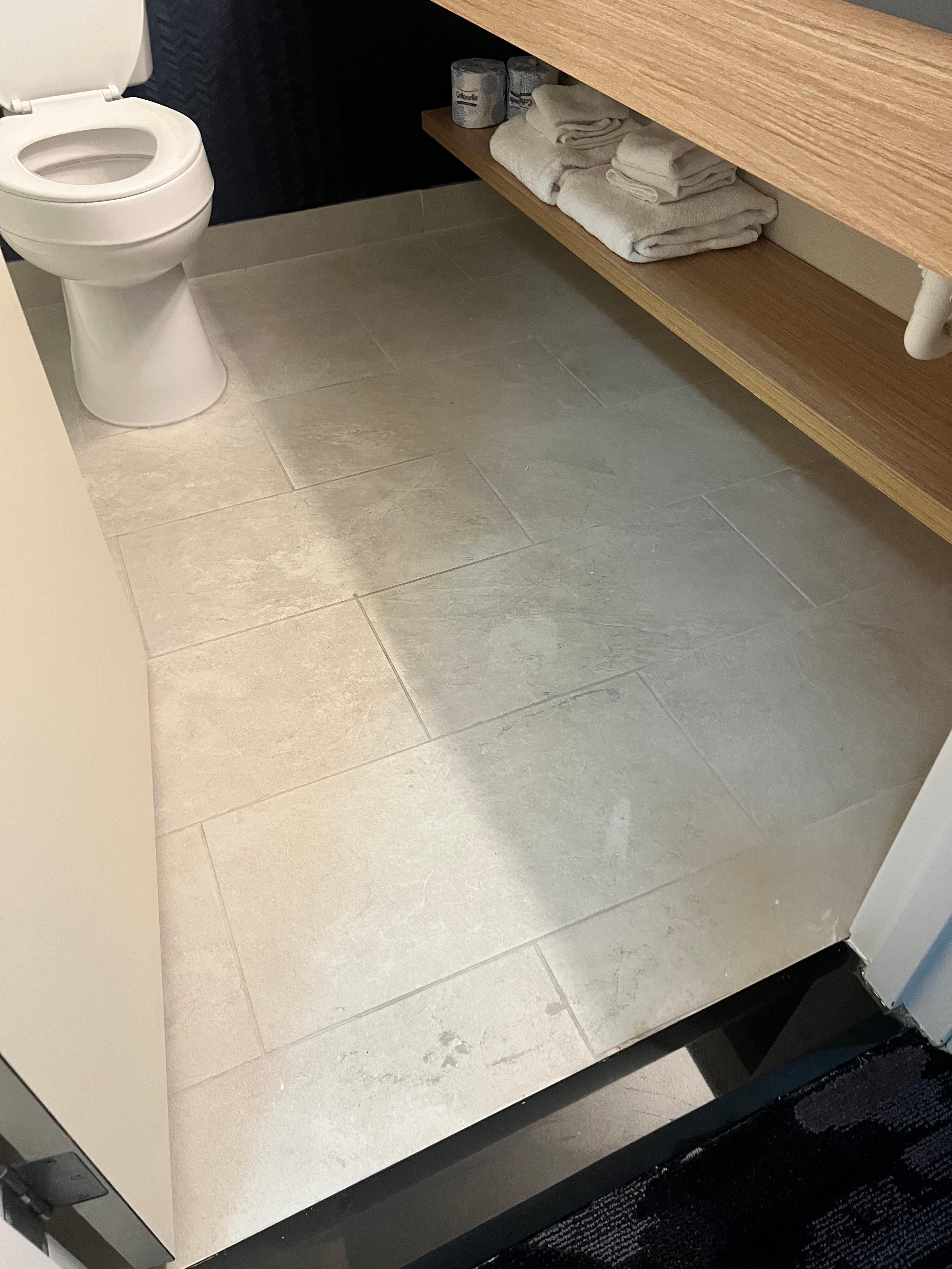 Shelf under sink counter