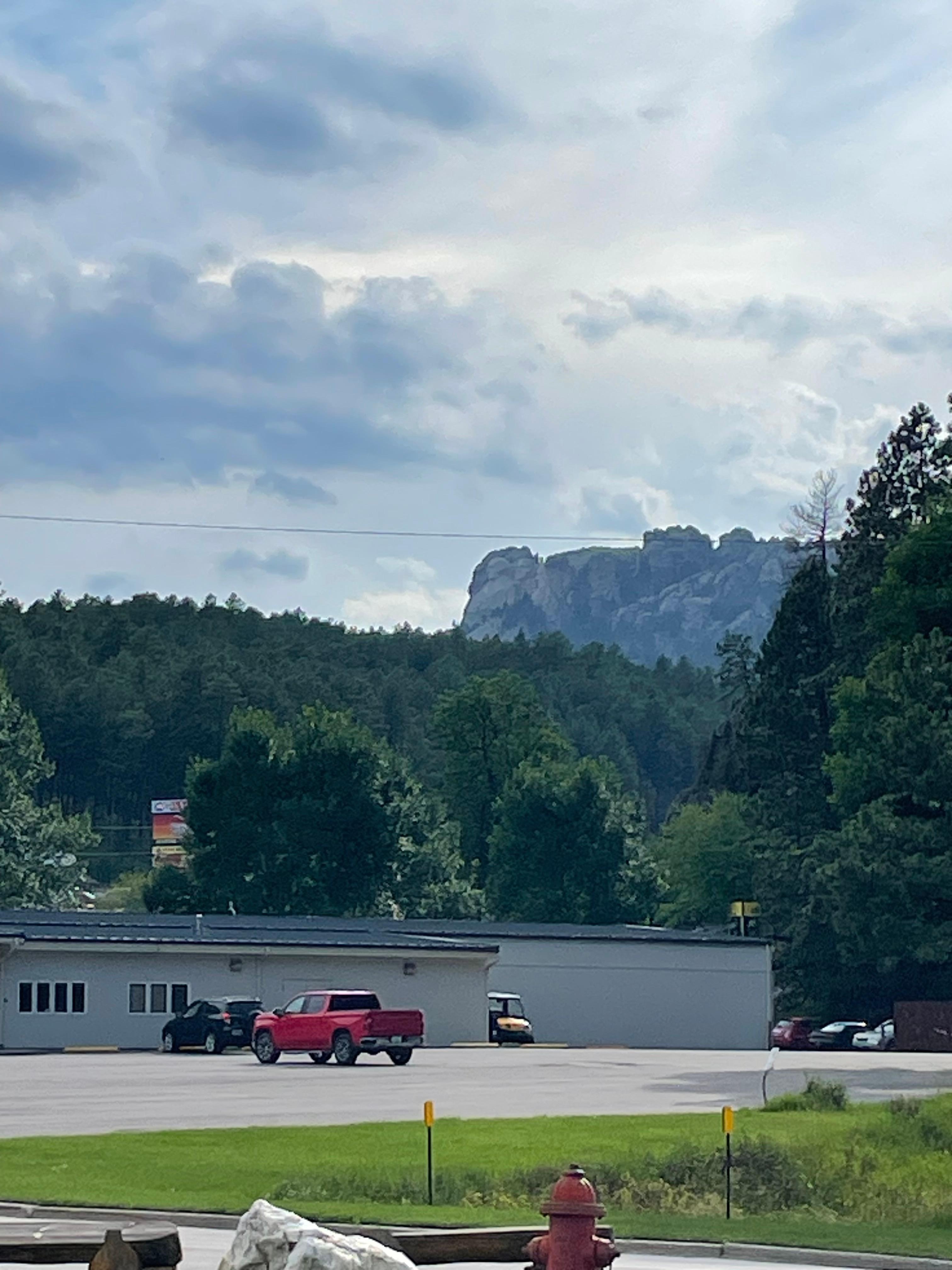 View from parking lot.
