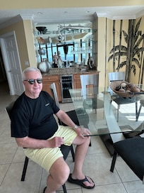 A moment to rest for our grill master