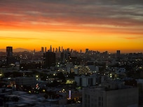 Sunrise views from our room